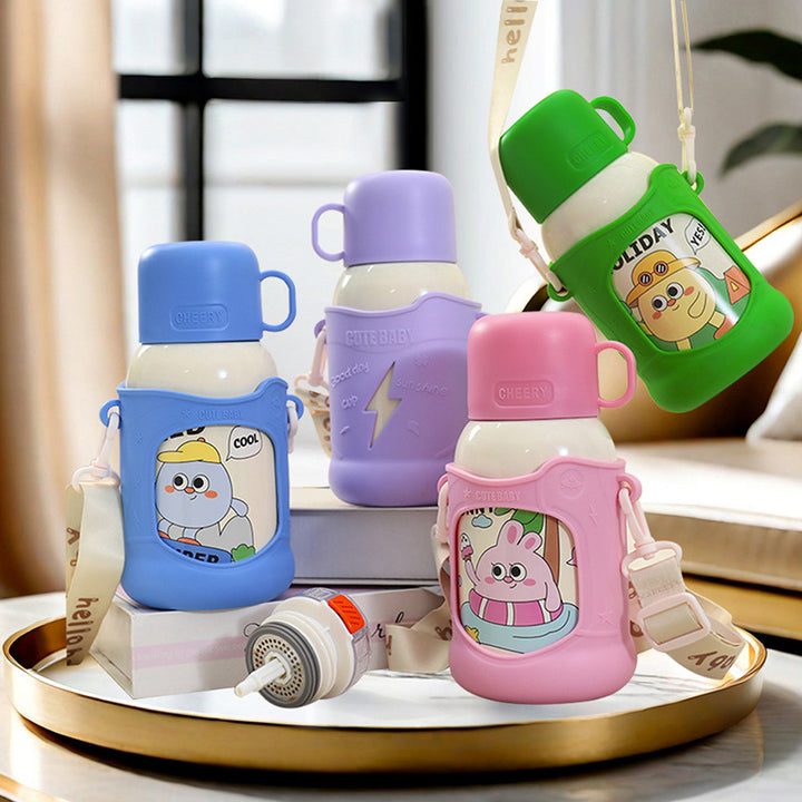 Insulated children's drinking bottle with detachable carrying system Kalsten