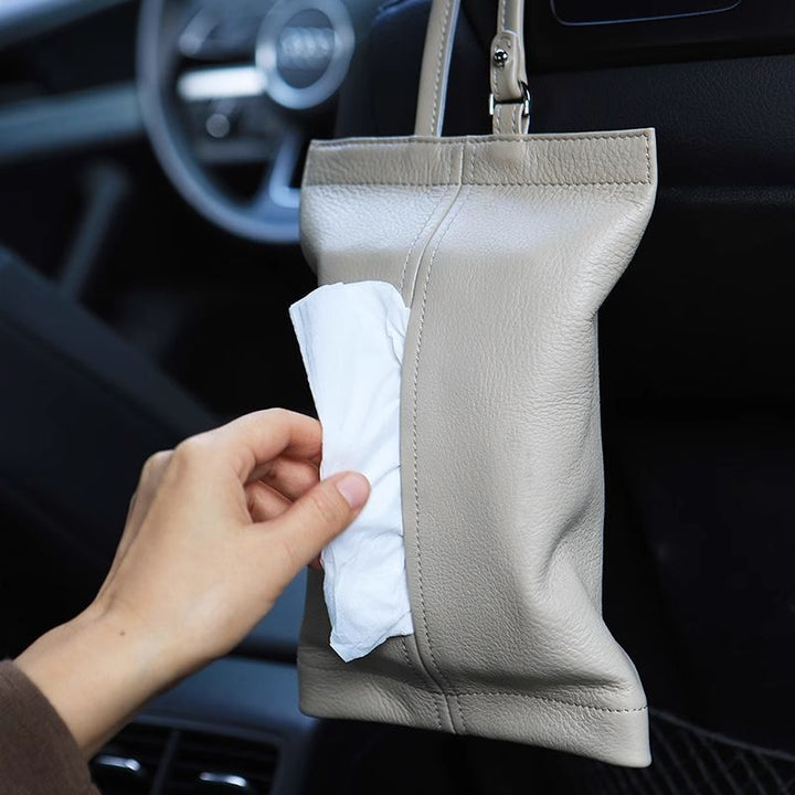 Stylish Leather Tissue Holder Kalsten