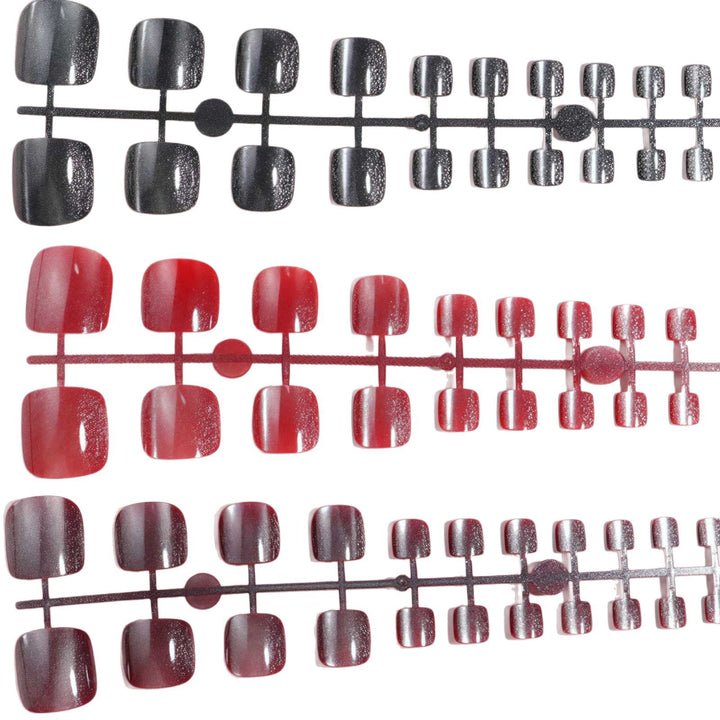 Premium Glittery Press-On Toe Nails Kalsten