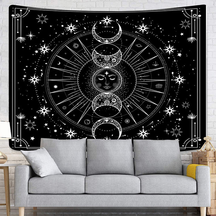 Zodiac-Themed Decorative Wall Tapestry