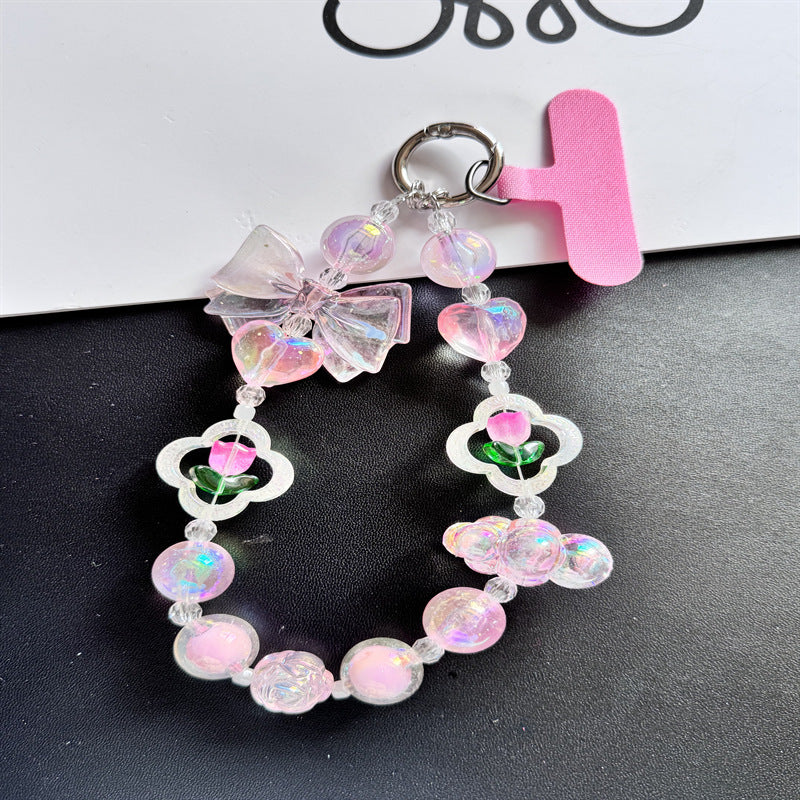 Charming Beaded Phone Charm Holder Kalsten