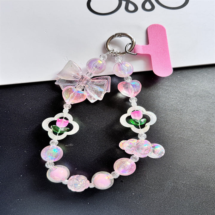 Charming Beaded Phone Charm Holder Kalsten