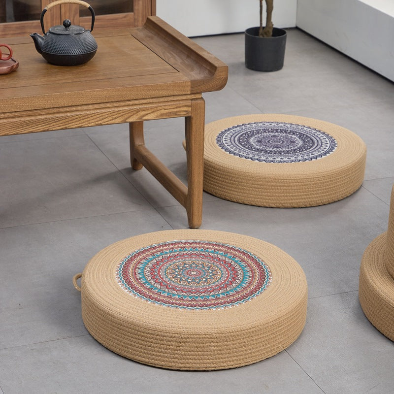 Beef Artificial Leather Pouf Kalsten