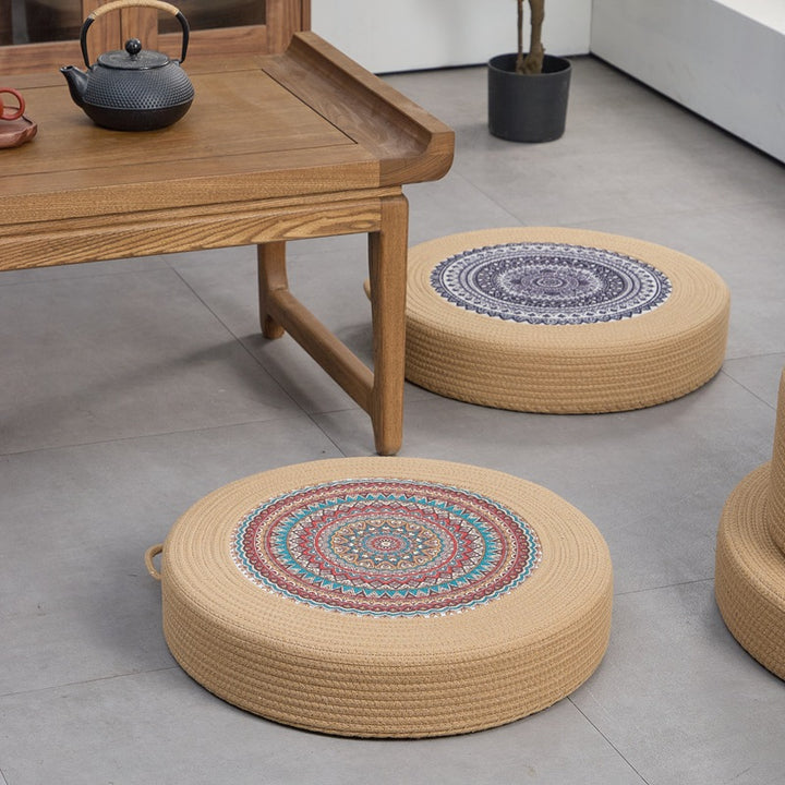 Beef Artificial Leather Pouf Kalsten