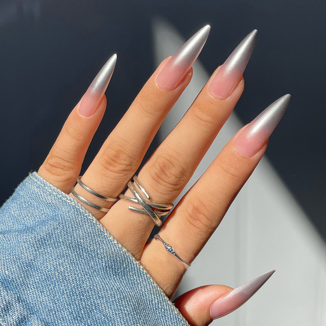 Glamorous Long Stiletto Press-On Nails Kalsten