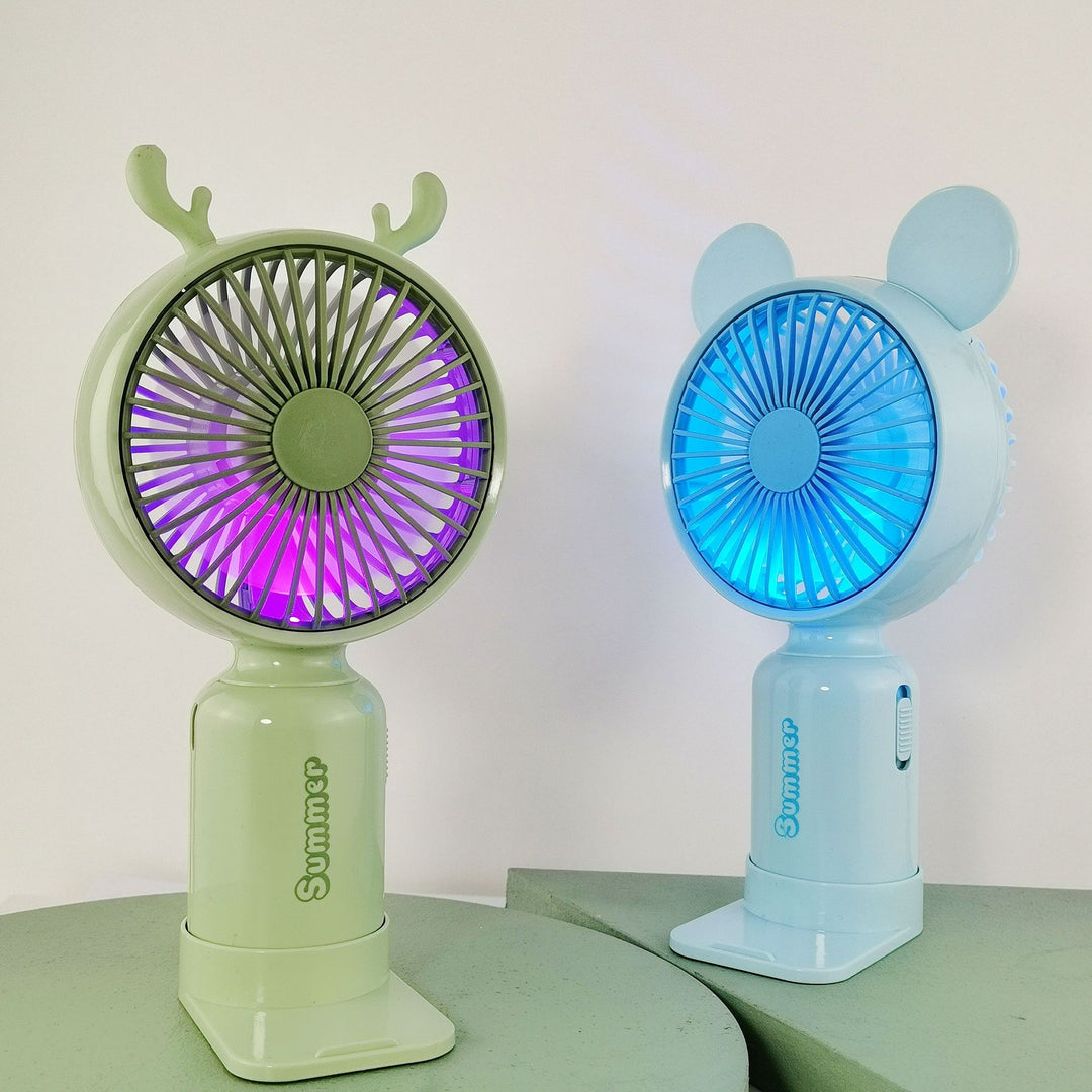 Portable Deer-Themed Handheld Cooling Fan Kalsten