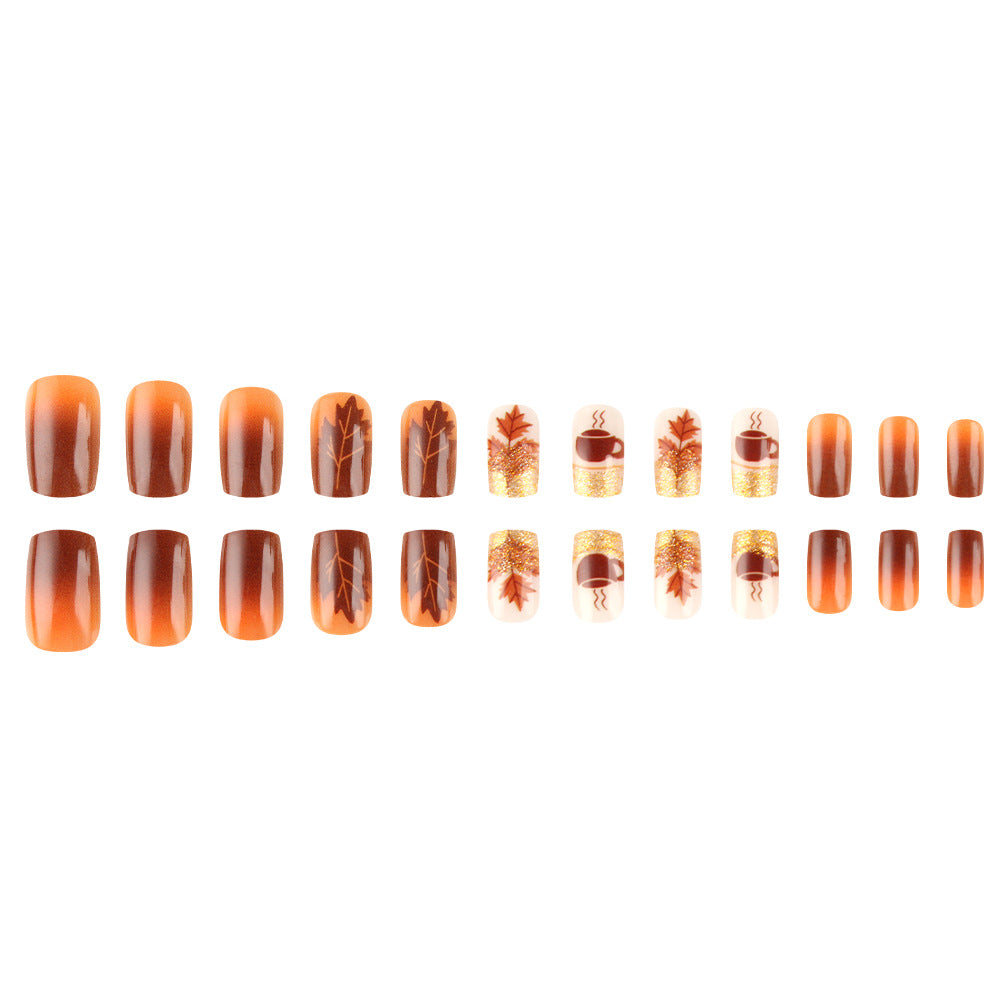 Autumn-Themed Nail Art Design Set Kalsten