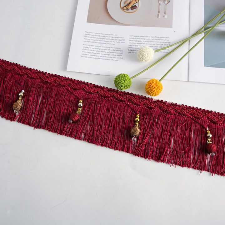 Luxury Fringe Braid with Bead Trim Kalsten