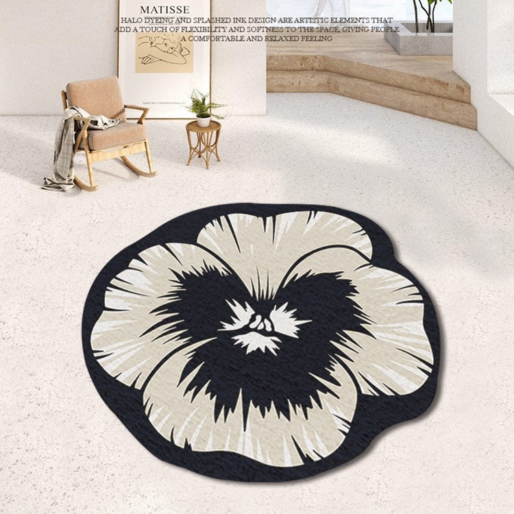 Floral Shaped Area Rug