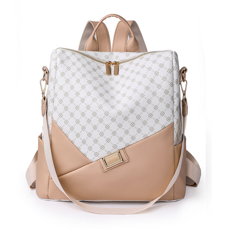 Stylish Geometric Patterned Backpack