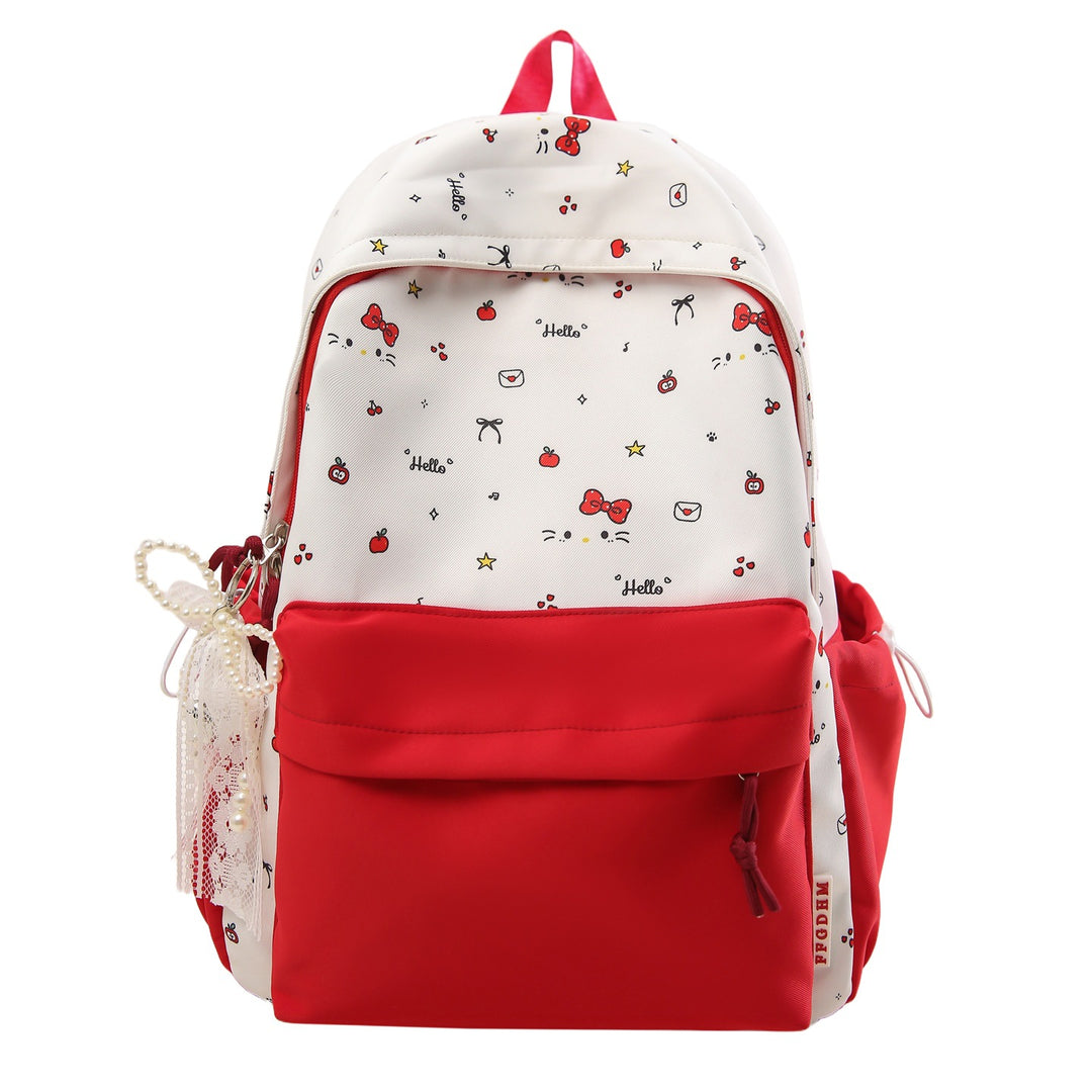Playful Patterned School Backpack