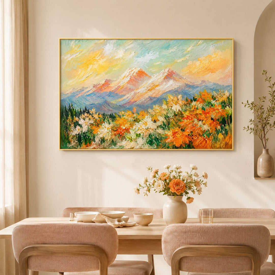 Mountain Landscape Canvas Wall Art for Interiors
