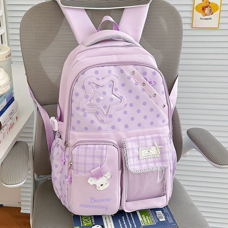 Cute Polka Dot Character Backpack Kalsten