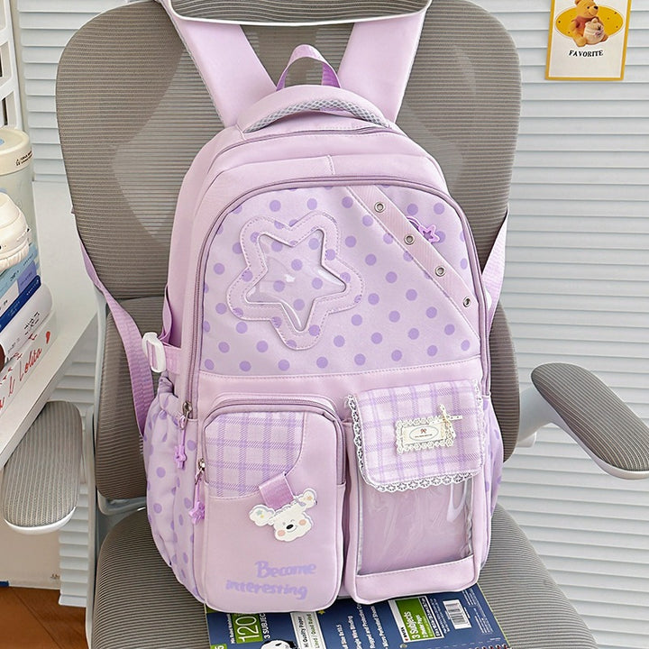 Cute Polka Dot Character Backpack Kalsten