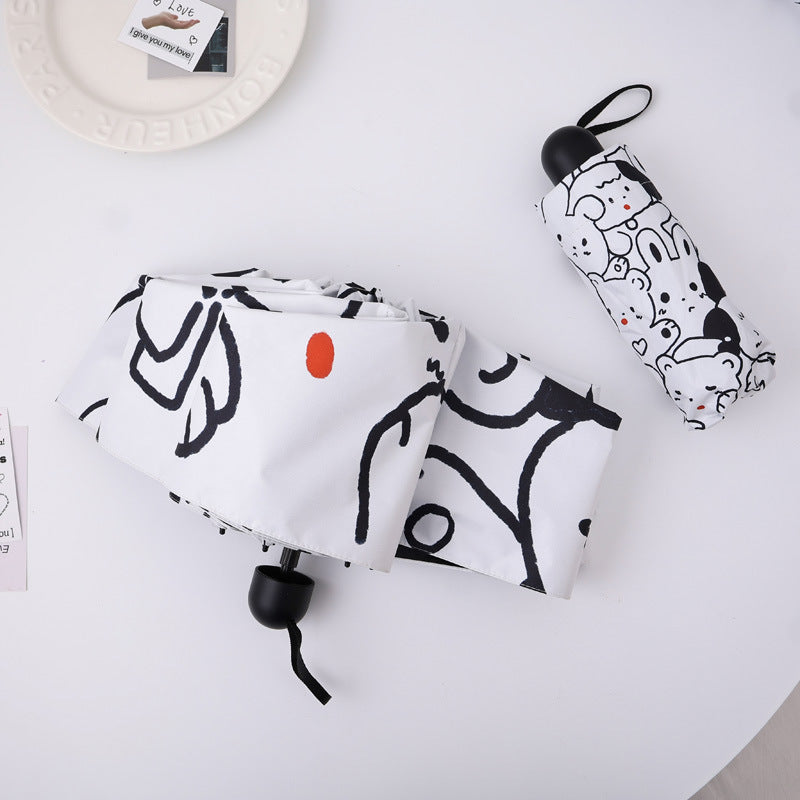 Women's creative folding umbrella with colorful designs Kalsten