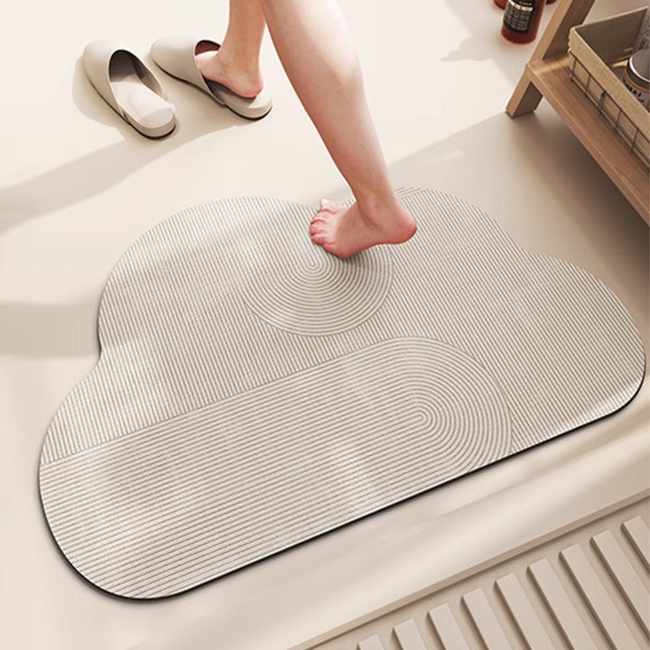Soft Textured Cloud-Shaped Bath Mat Kalsten