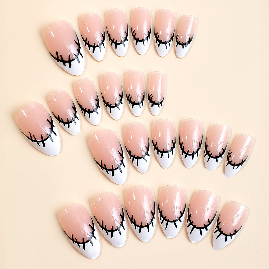 Creative nail art set with original sewing design Kalsten