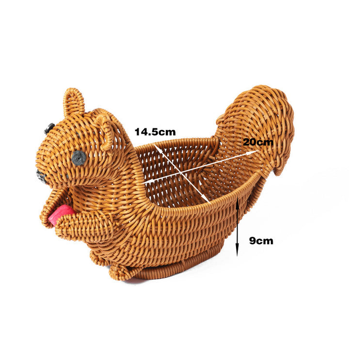Frog-Shaped Decorative Woven Basket Kalsten