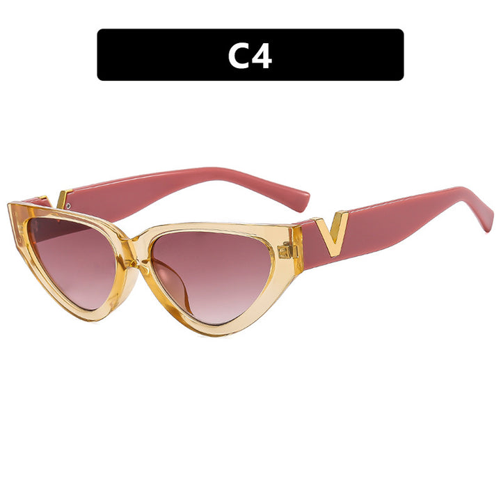 Women's Cat-Eye Sunglasses with Stylish Zebra Design and Luxurious Accents Kalsten