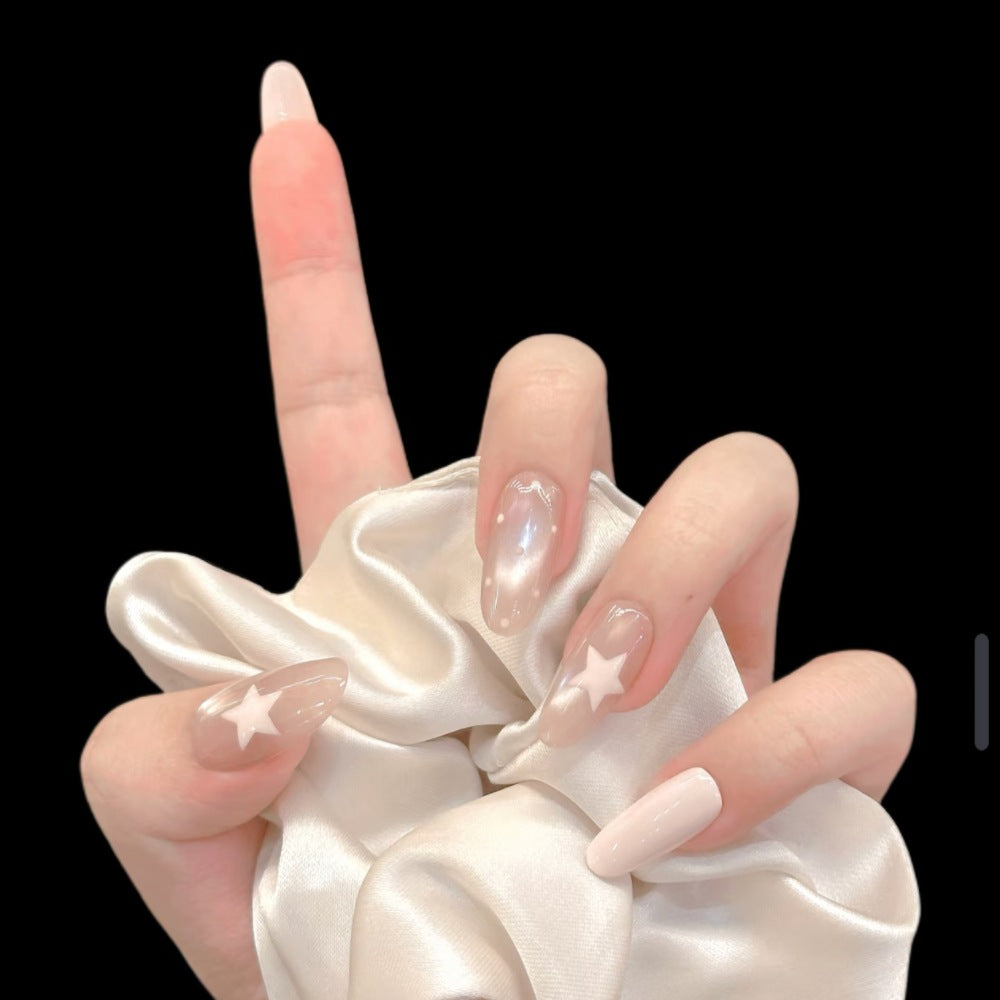 Decorative Press-On Nail Art Set with Star Accents Kalsten