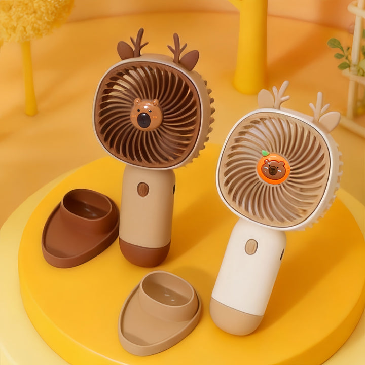 Women's Portable Hand Fan with Ergonomic Grip Design Kalsten