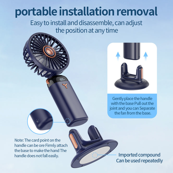 Unisex Versatile 360-Degree Rotating Wall-Mounted Fan Kalsten