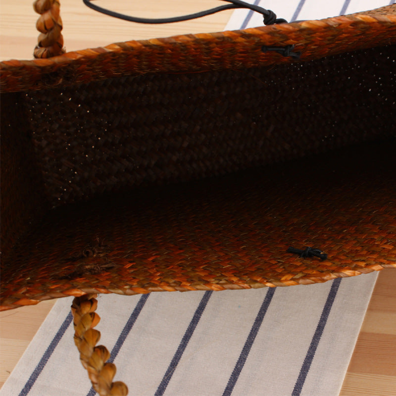 Hand-knotted tote bag made of natural wicker Kalsten