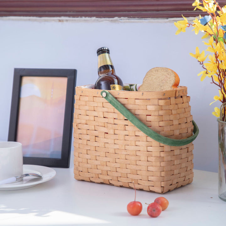 Handwoven Market Basket with Liner Kalsten