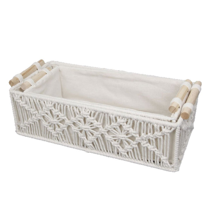 Handcrafted Macrame Storage Basket