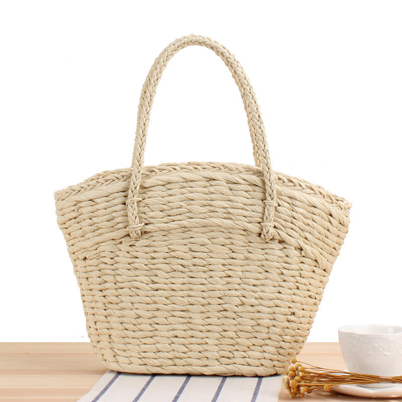 Hand-knotted shopping bag made of natural wicker Kalsten