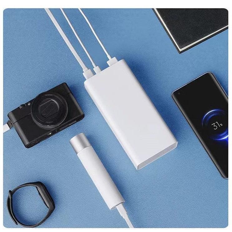 High-capacity USB-C portable power bank with dual USB-A fast-charge ports and LED indicators Kalsten