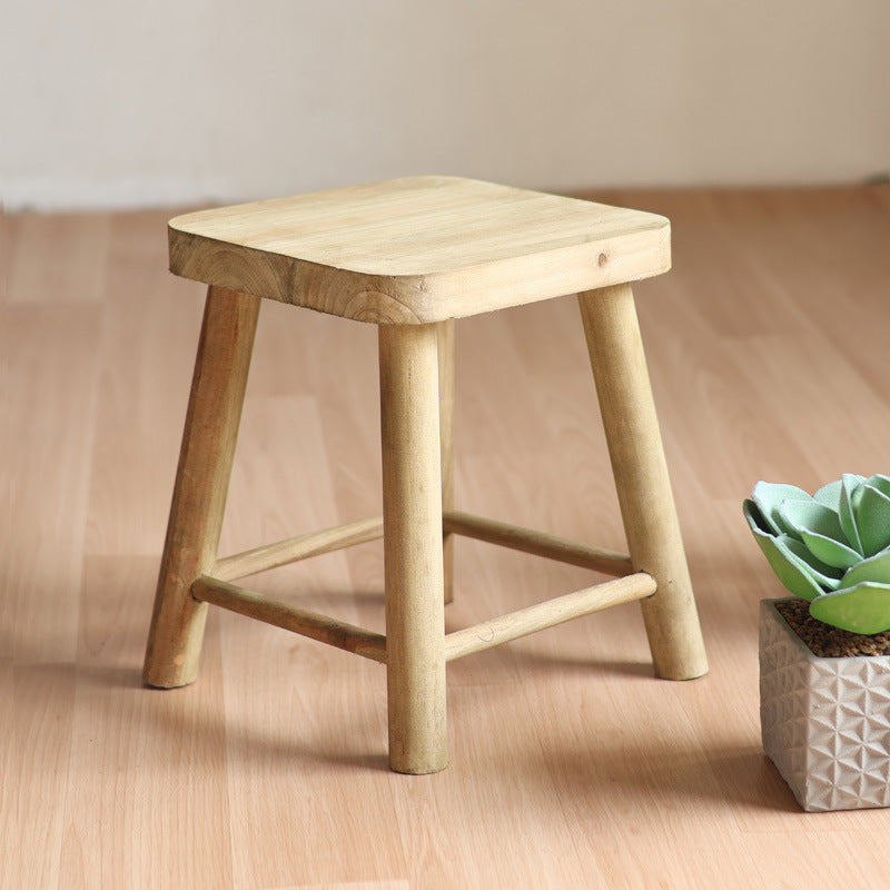 Handcrafted wooden stool Kalsten