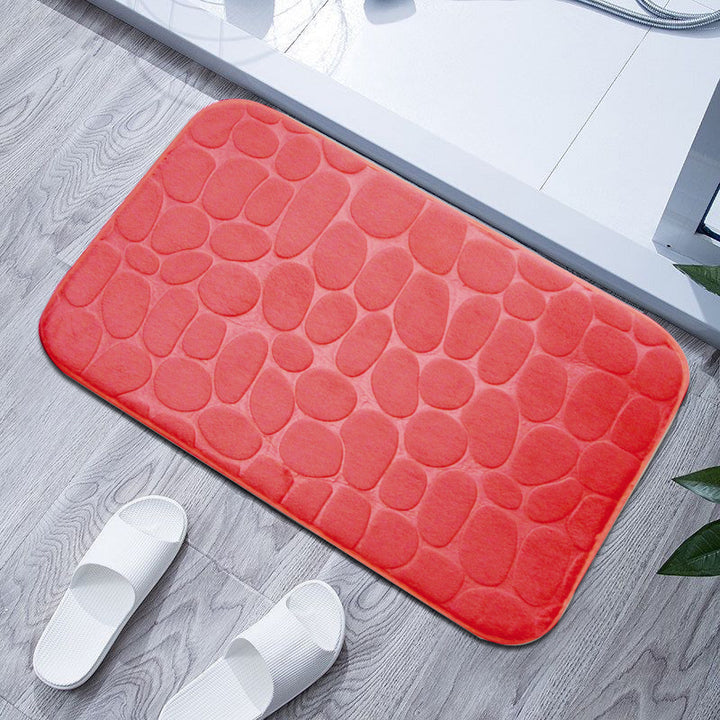 Plush Textured Bath Mat Kalsten