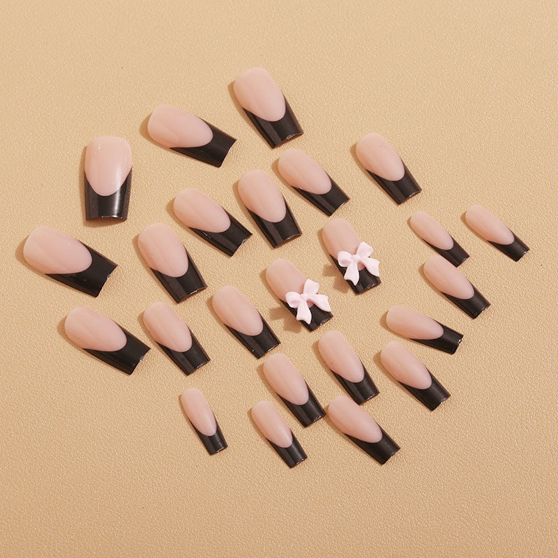 Artificial nail tips with bow design Kalsten