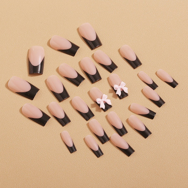 Artificial nail tips with bow design Kalsten