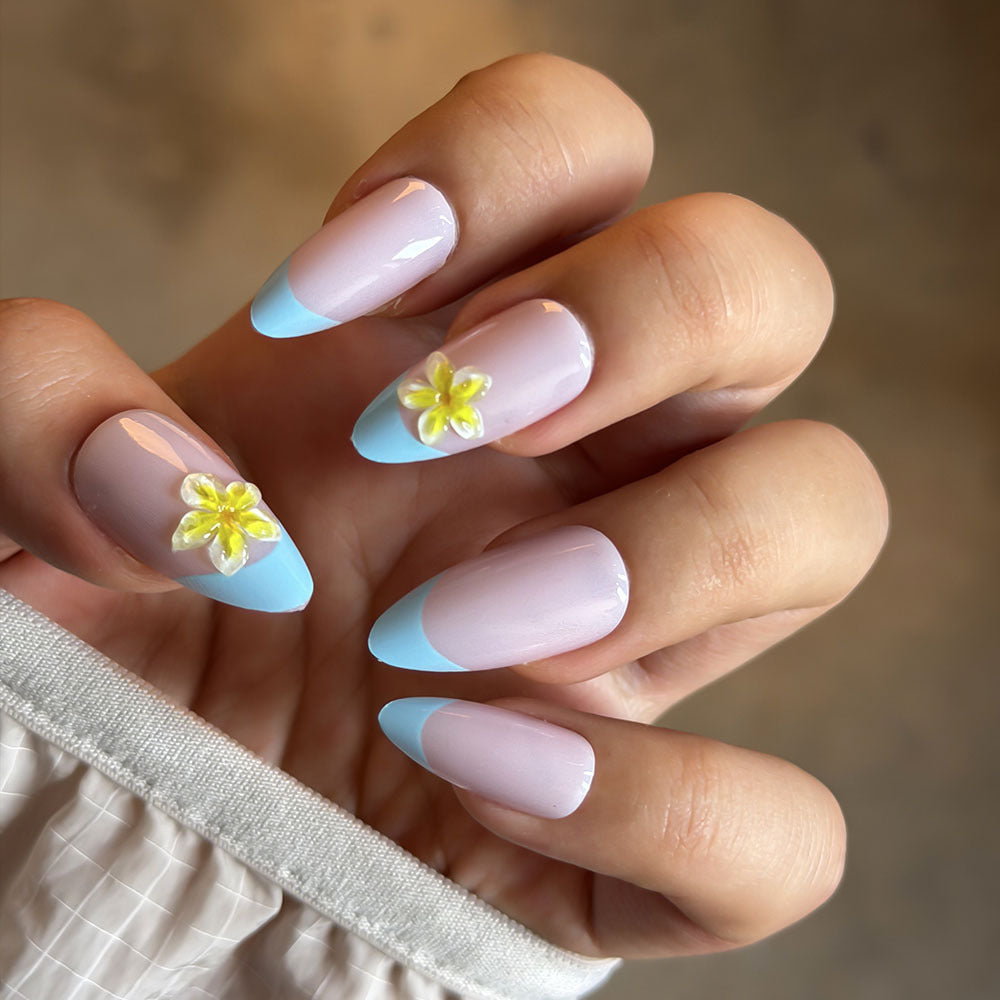 Floral-Designed Press-On Nail Set Kalsten