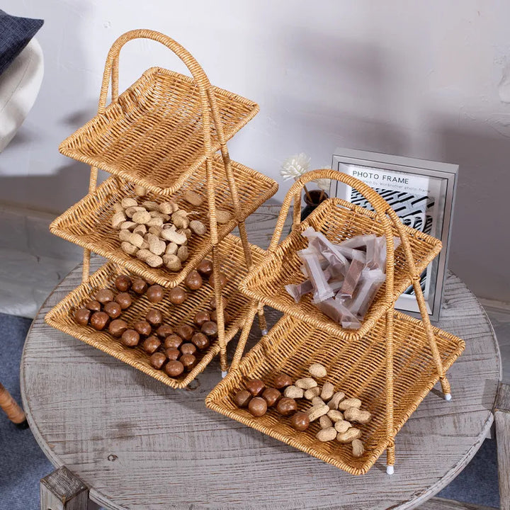Handcrafted Woven Serving Basket Kalsten