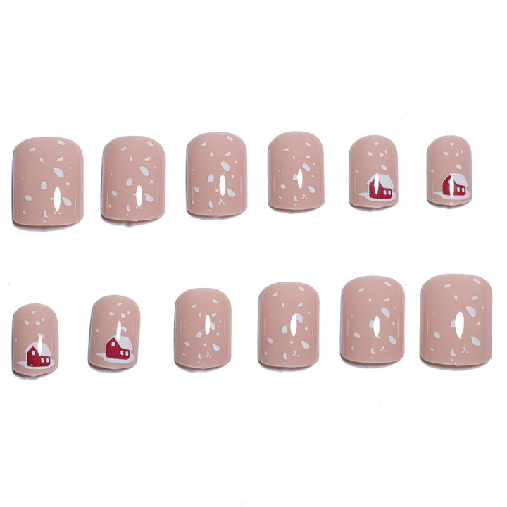 Festive Holiday-Themed Press-On Nail Art Kalsten