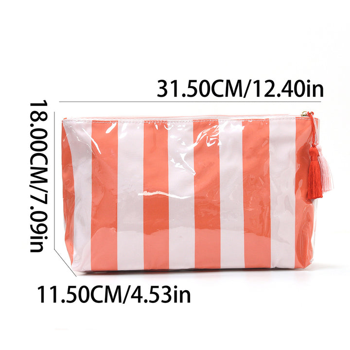 Cosmetic pouch with practical zipper and colorful checkered pattern Kalsten