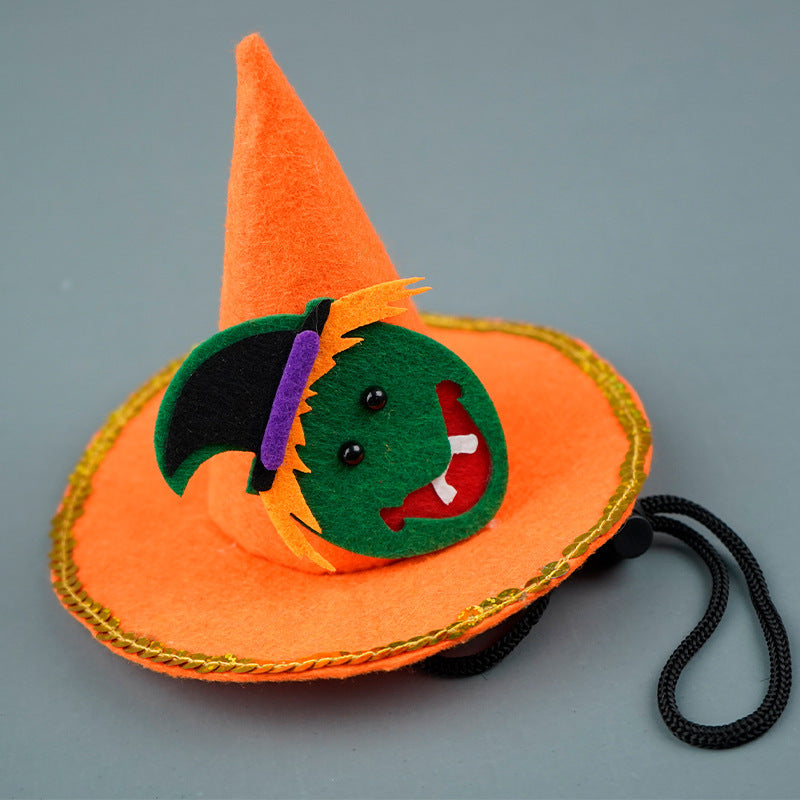 Halloween hood with bat appliqué