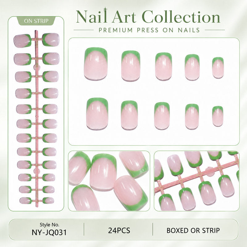 Acrylic nail set with colorful gradients Kalsten