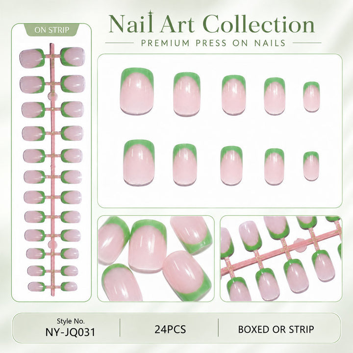 Acrylic nail set with colorful gradients Kalsten