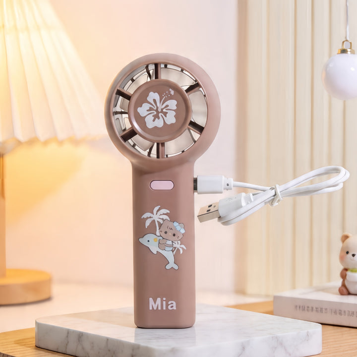 Women's Portable Handheld Fan with Cute Animal Design Kalsten