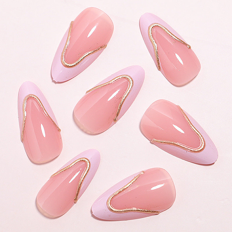 Elegant French Tip Nail Art Set Kalsten