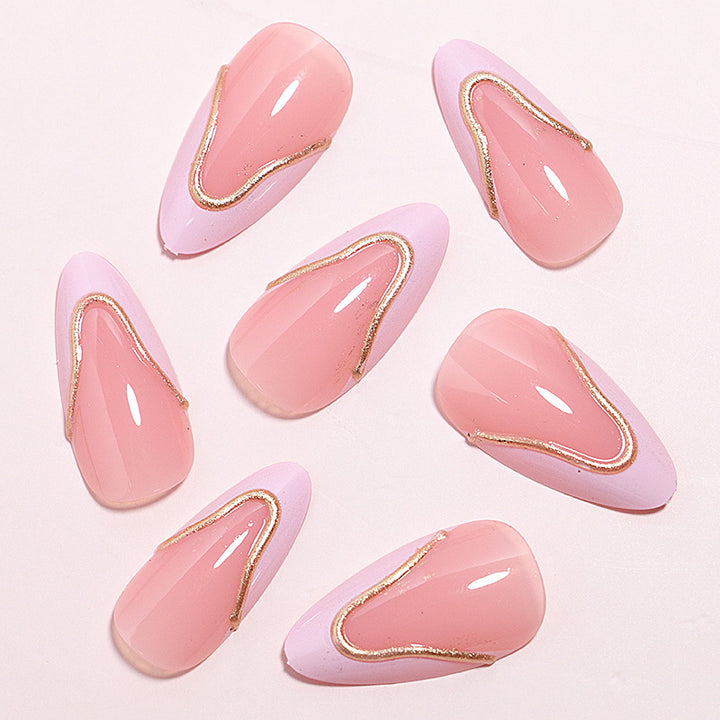 Elegant French Tip Nail Art Set Kalsten