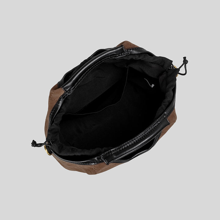 Quilted Suede Handbag
