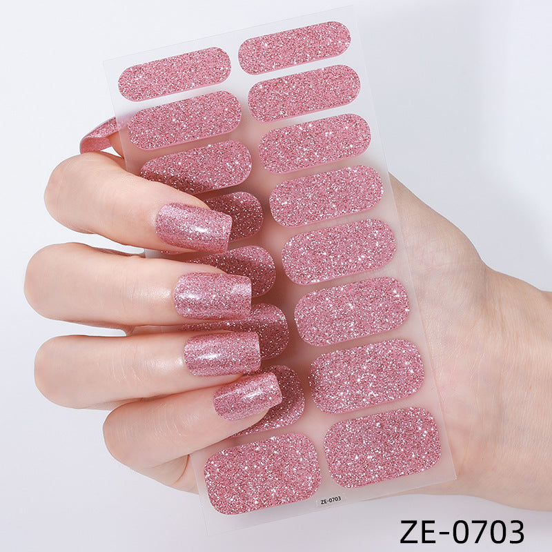 Glitter Finish Nail Wraps