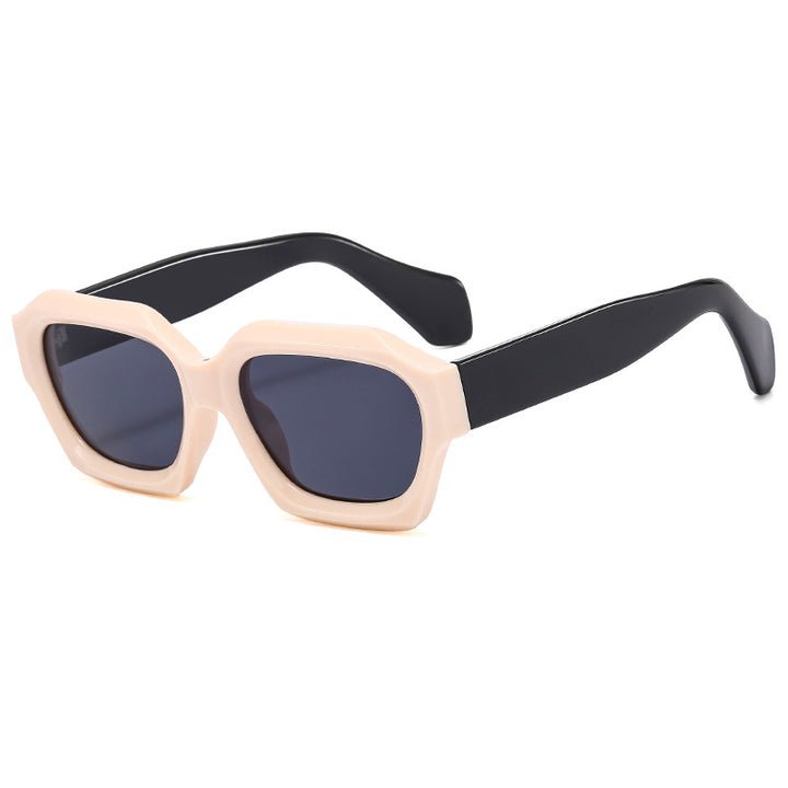 Women's designer sunglasses with distinctive geometric frame and polarized lenses Kalsten