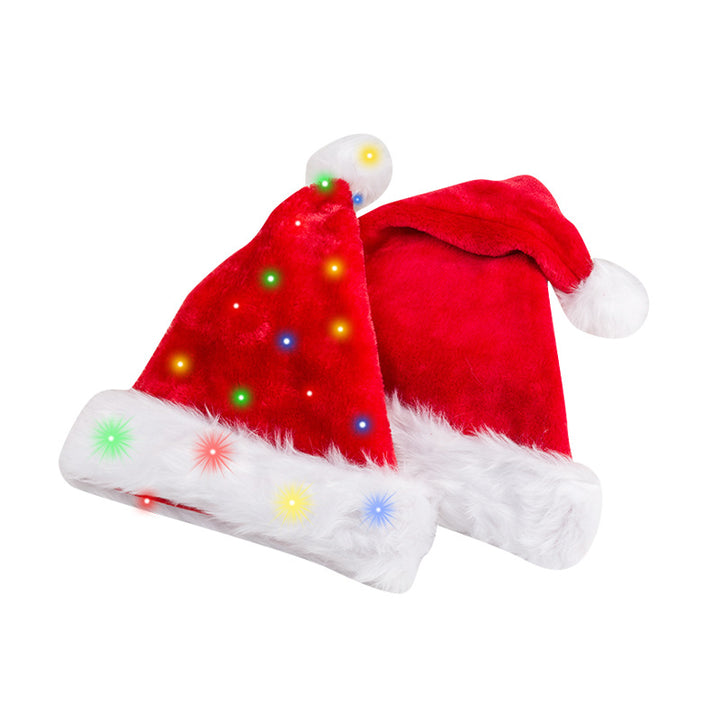 Bright Christmas hat with plush trim