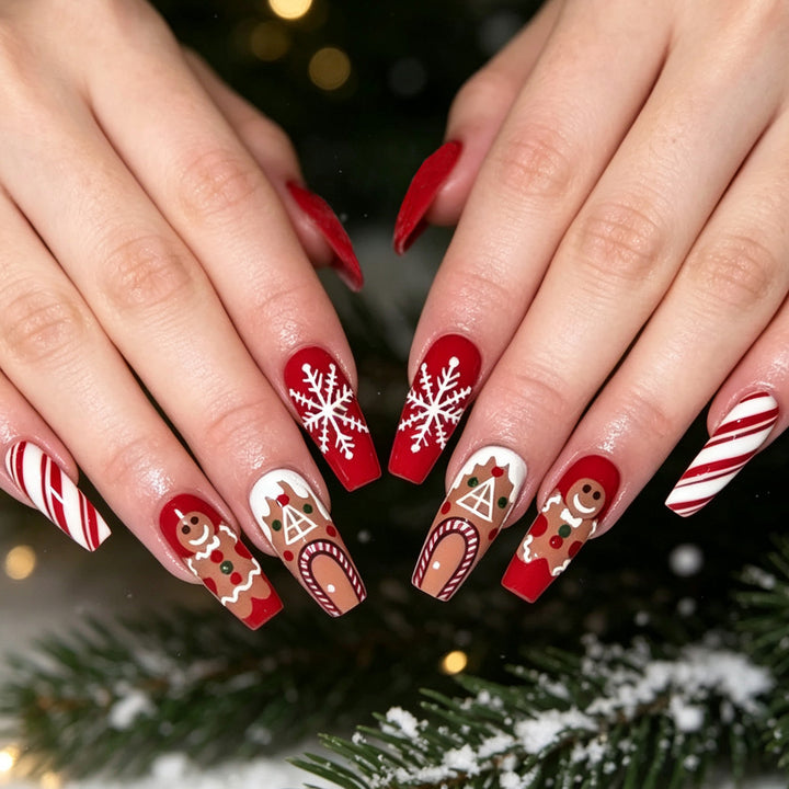 Festive Holiday-Themed Nail Art Enhancements Kalsten